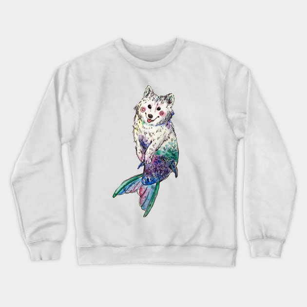 Husky Mermaid Crewneck Sweatshirt by aquabun